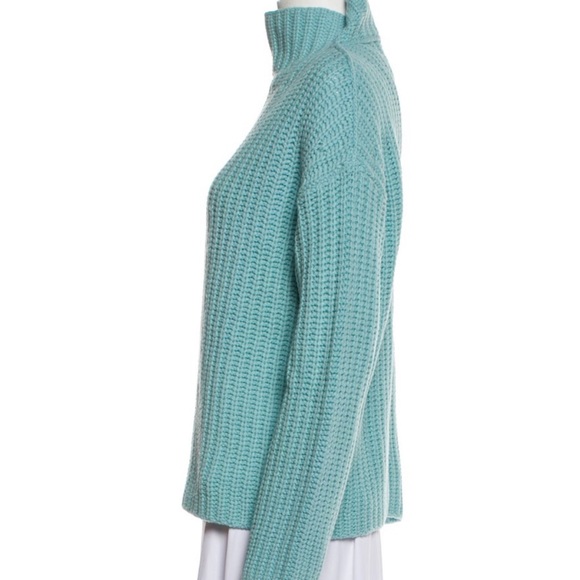 Vince Lofty Rib Aria Chunky Oversized Turtleneck Sweater - Picture 10 of 13